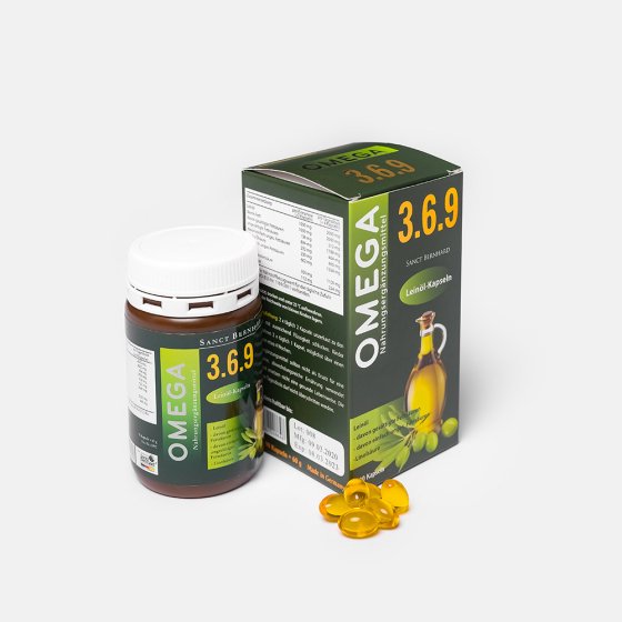 Omega 3-6-9 Lein&ouml;l-Kapseln